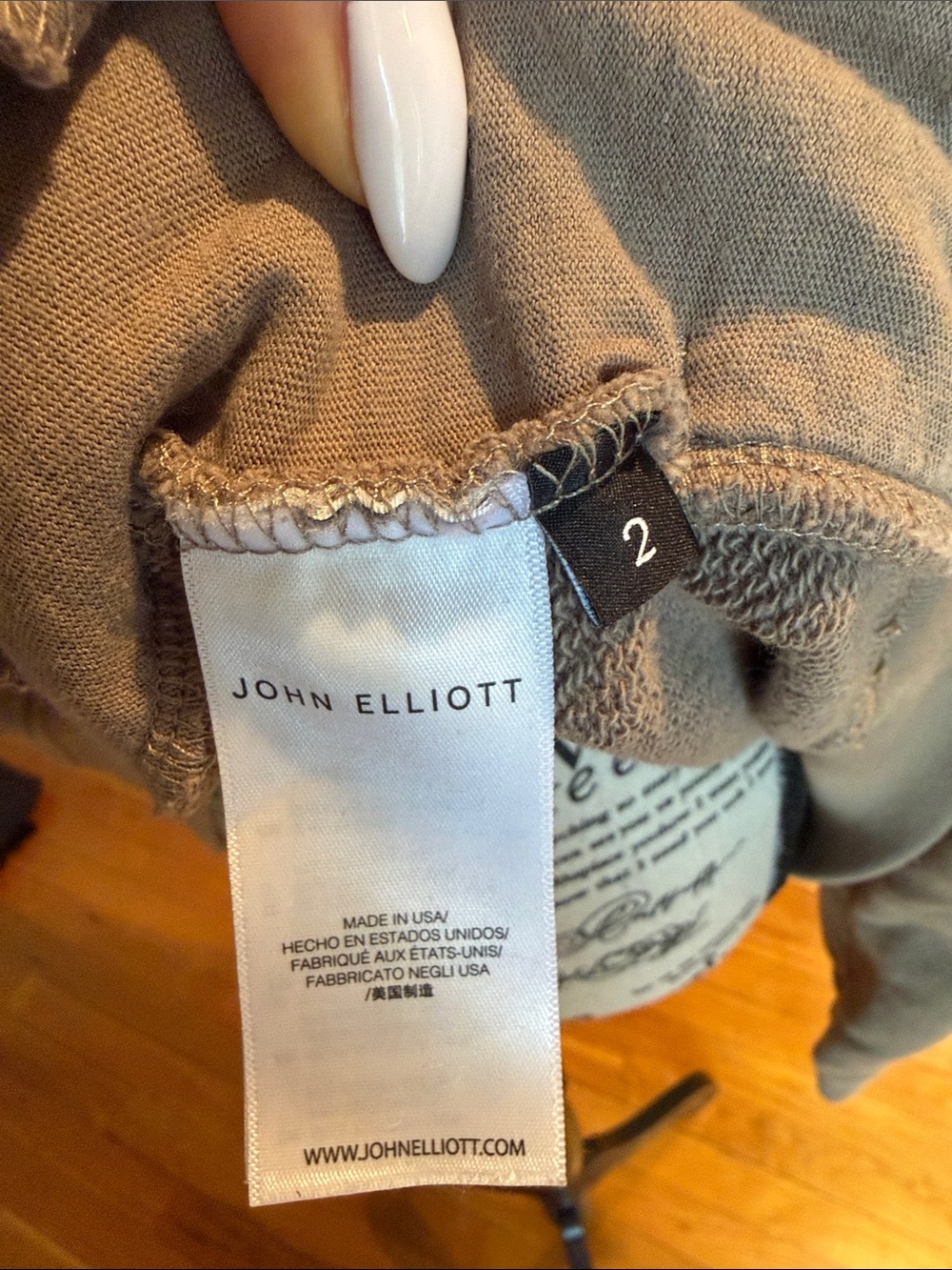 John Elliott Men's tapped Hooded Pullover Sweatshirt - Picture 11 of 12